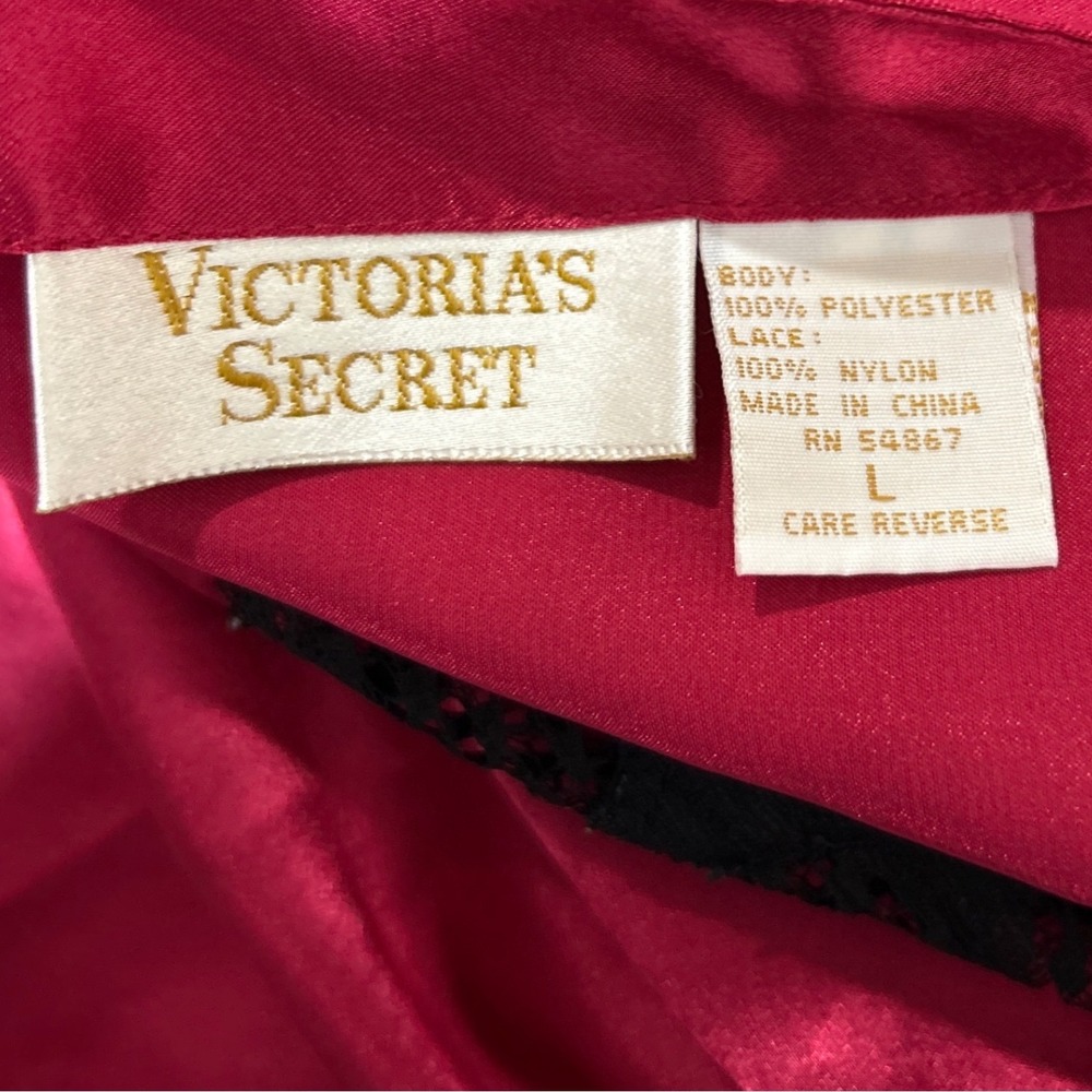 Victoria's Secret VTG 80s Gold tag Slip Dress nightgown Large whimsigoth - Picture 6 of 7